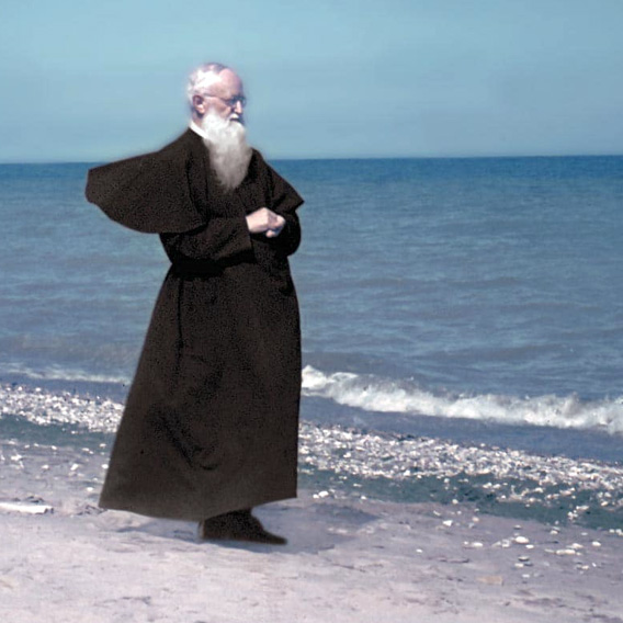 fr joseph kentenich by the ocean